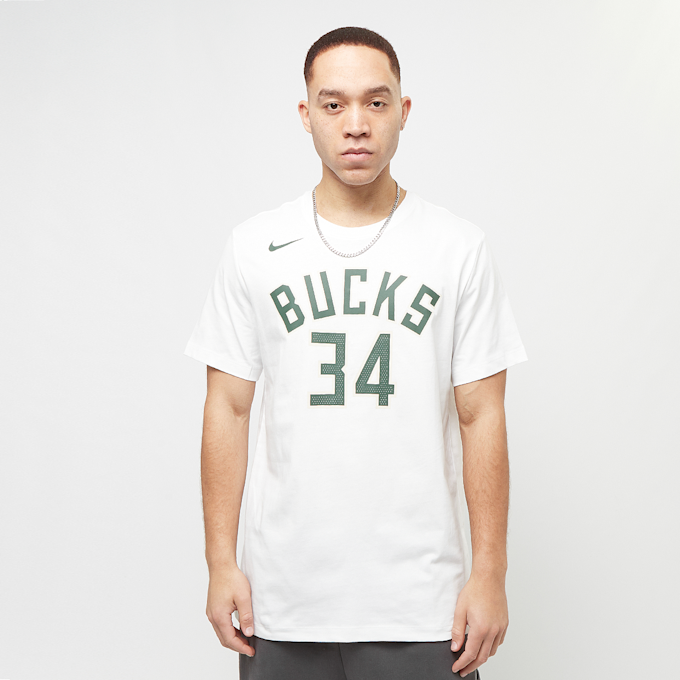 Nike NBA Milwaukee Bucks Essential Next Nature Shortsleeve Tee biały 30634 1