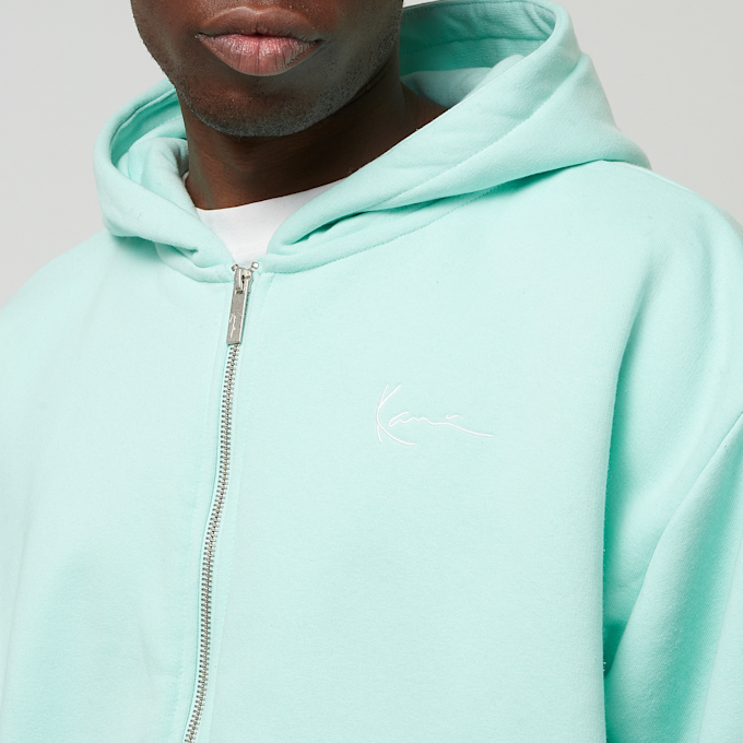 Karl Kani Small Signature Essential Oversized Zip Hoodie turqoise 30692 3