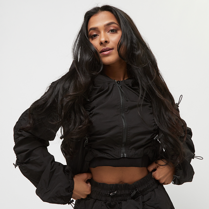 Smoke Rise Cropped Full Zip Hodie Jacket schwarz 30708 1
