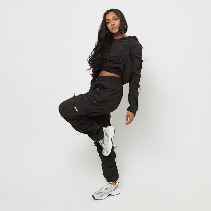 Smoke Rise Cropped Full Zip Hodie Jacket noir 30708 5