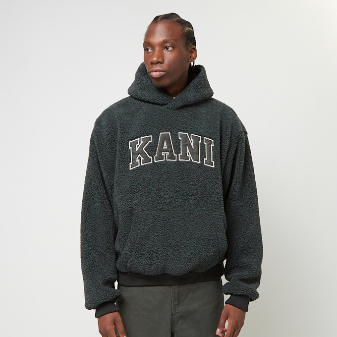Karl Kani Serif Teddy Hoodie cinzento 30743 1