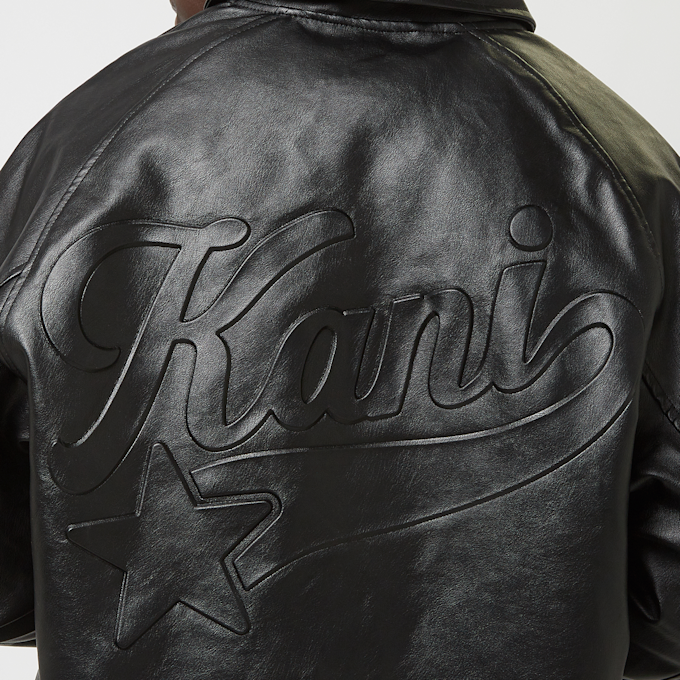 Karl Kani Kani Star Full Pu College Jacket crna 30805 4