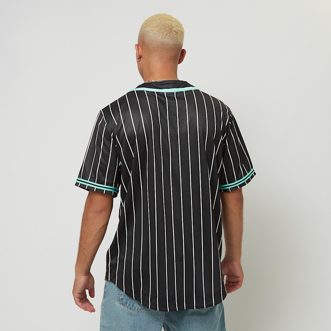 Karl Kani Star Logo Pinstripe Baseball Shirt schwarz 30818 2