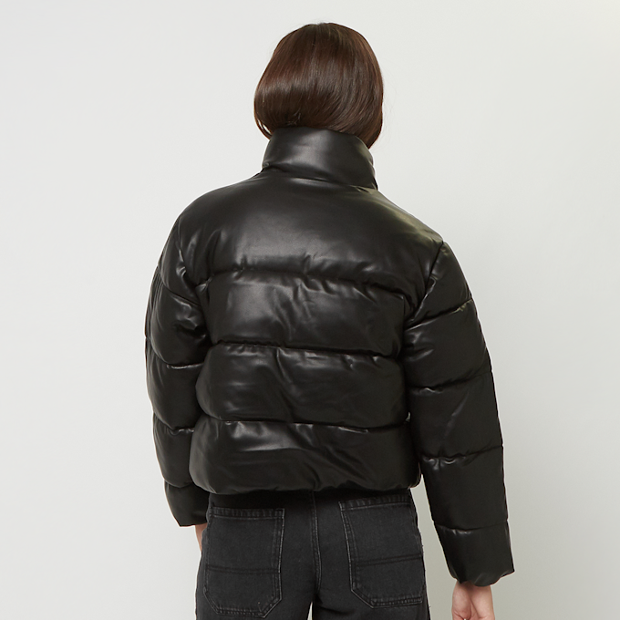 Karl Kani Serif Crop Polyurethan Puffer Jacke schwarz 30841 2
