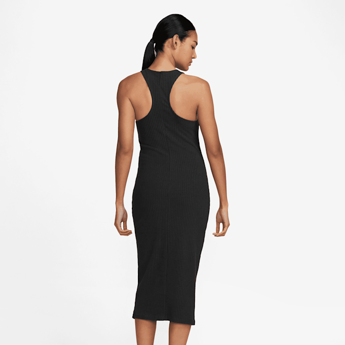 Nike Sportswear Chill Knit Rib Midi Dress schwarz 30919 2