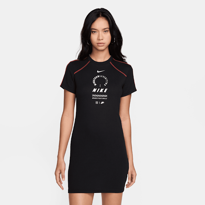 Nike   Sportswear Short-Sleeve Dress zwart 31023 1