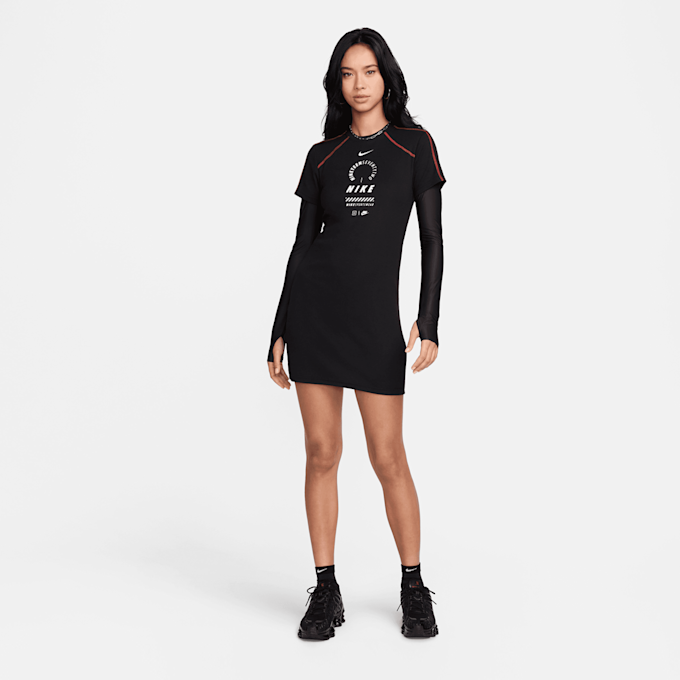 Nike   Sportswear Short-Sleeve Dress zwart 31023 5