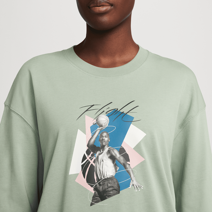 Jordan Short Sleeve Graphics Oversized Tee 2 vert 31079 3