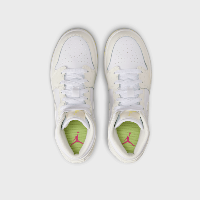 Jordan Air Jordan 1 Mid (GS) blanc 31121 6