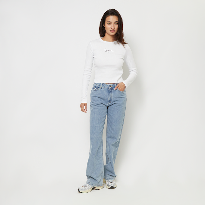 Karl Kani Small Signature Short Rib LS blanc 31181 4