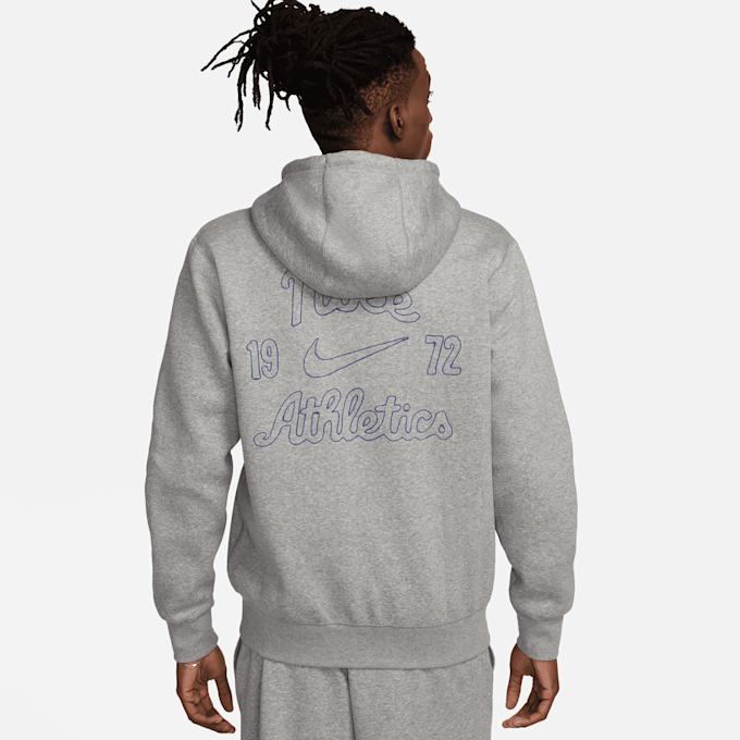 Nike Club Basketball Fullzip Pullover Hoodie Varsity grigio 31205 2