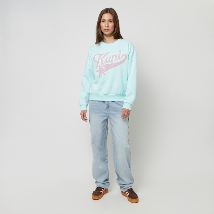 Karl Kani Woven Signature Star Logo Crew bleu 31293 4