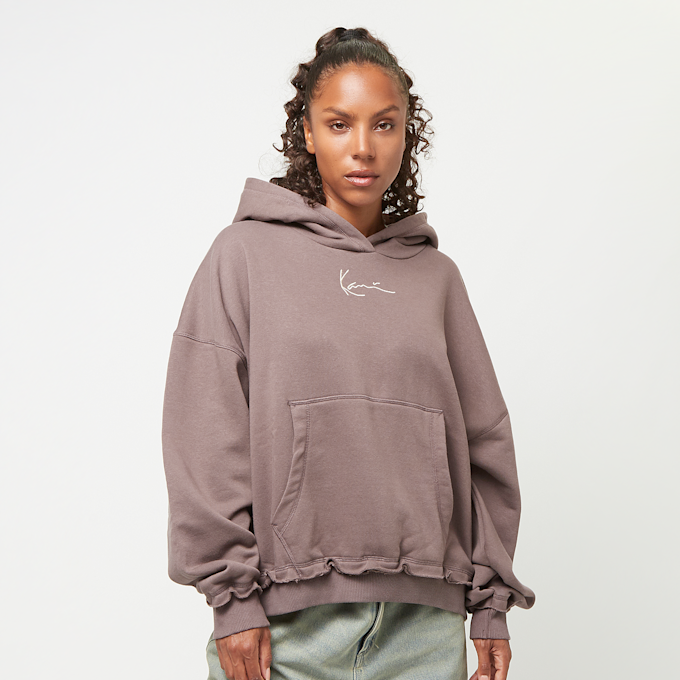 Karl Kani Small Signature Washed OS Hoodie brun 31300 1
