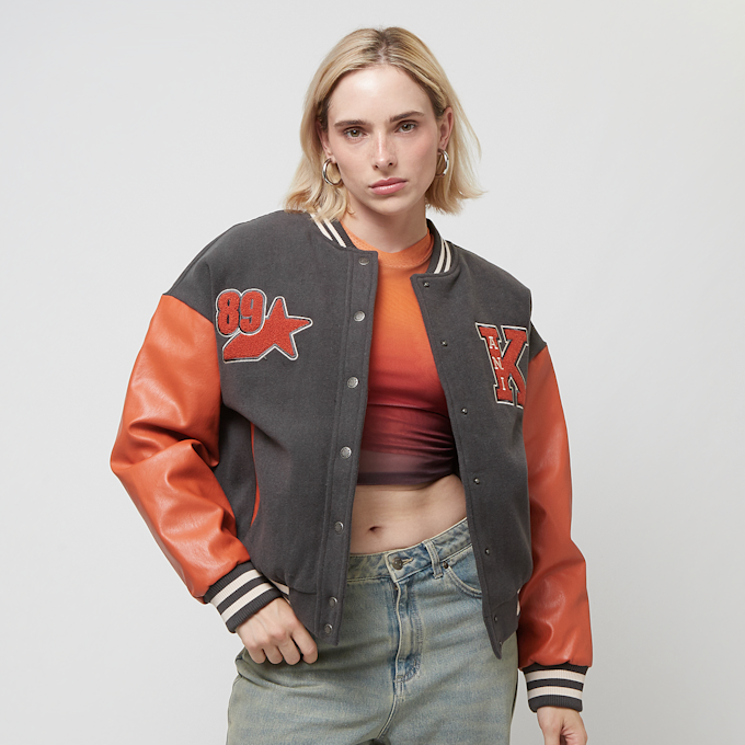 Karl Kani Retro Patch Star Logo Oversized College Jacket noir 31384 2
