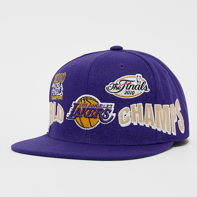Mitchell & Ness World Champs Snapback MLB Los Angeles Lakers pourpre 31417 1