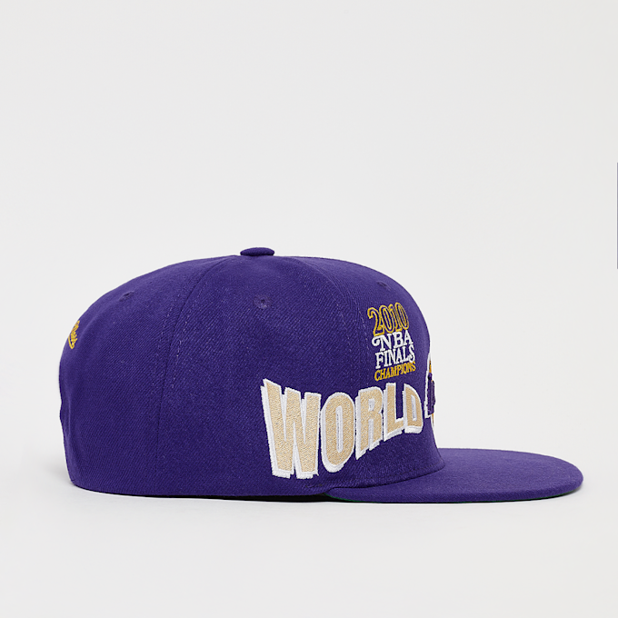 Mitchell & Ness World Champs Snapback MLB Los Angeles Lakers pourpre 31417 4