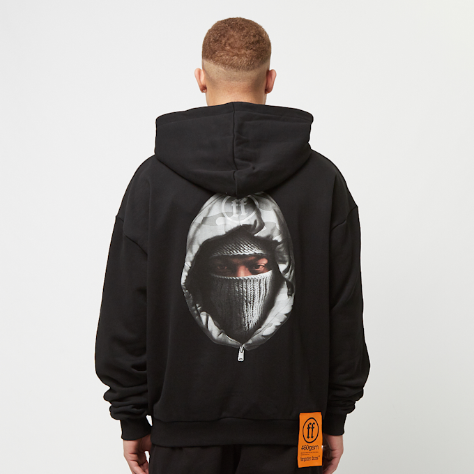 Forgotten Faces Hooded Ultra Heavy Cotton Box Hoody czarny 31496 1