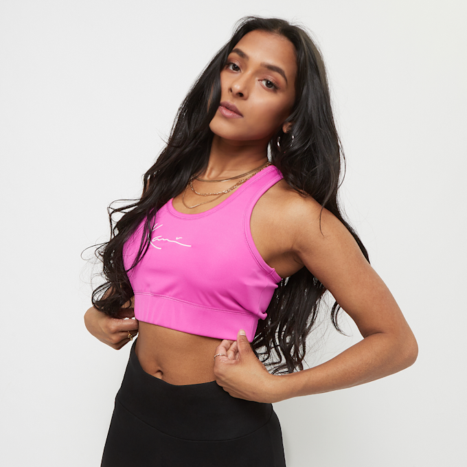 Karl Kani Small Signature Racer Bralette różowy 31566 1