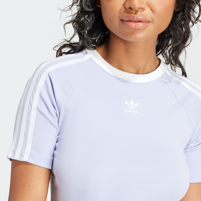 adidas Originals adicolor 3-Stripes Crop T-Shirt ljubičasta 31586 3