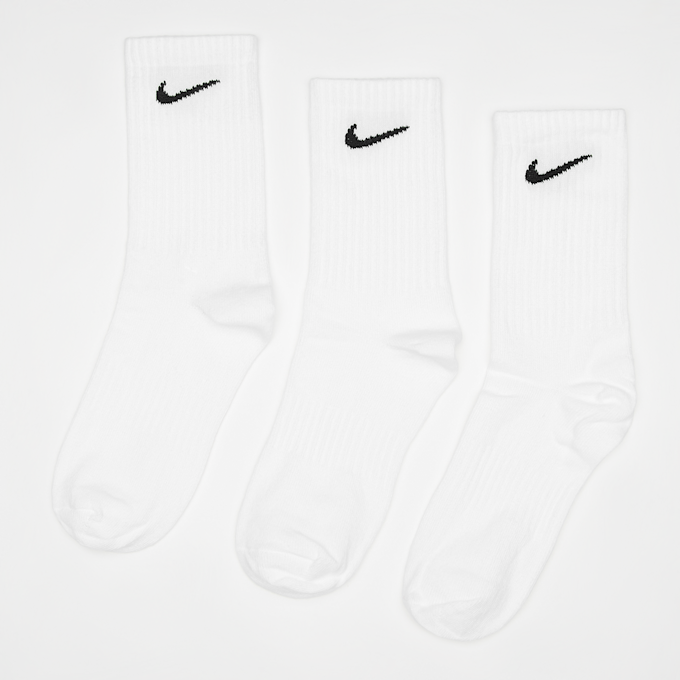 Nike 3 PACK - Everyday Cushion Crew Lightweight weiß 31709 1