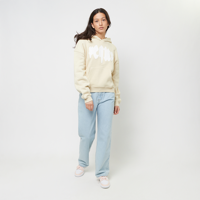 PEQUS Cropped Mythic Logo Patch Hoodie beige 31724 5