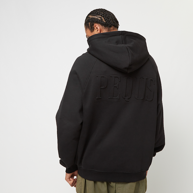 PEQUS Debossed Logo Zip-Hoodie schwarz 31725 1