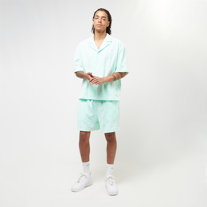 PEQUS Monogram Frottee Shorts türkis 31730 5