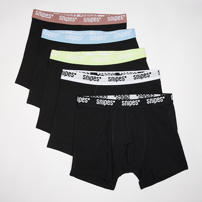 SNIPES 5 PACK - Contrast Tape Pack Briefs Boxershorts schwarz 31757 1