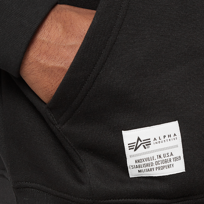 Alpha Industries Logo Backprint Hoody schwarz 31770 3