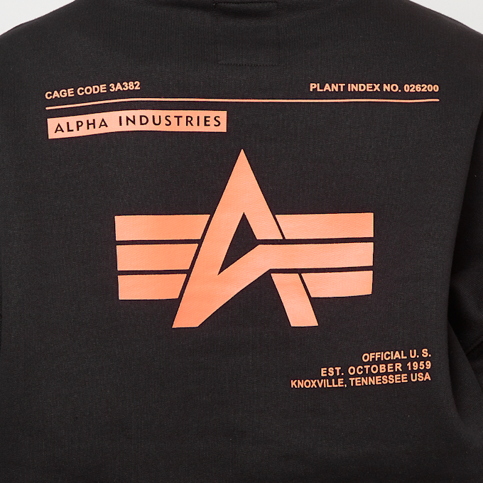 Alpha Industries Logo Backprint Hoody schwarz 31770 4