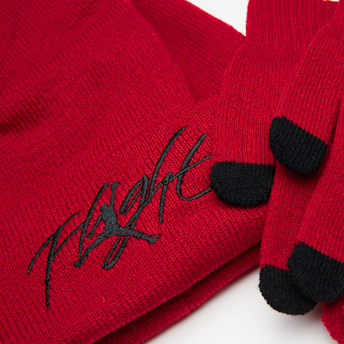 Jordan Flight Beanie Set rouge 31784 3