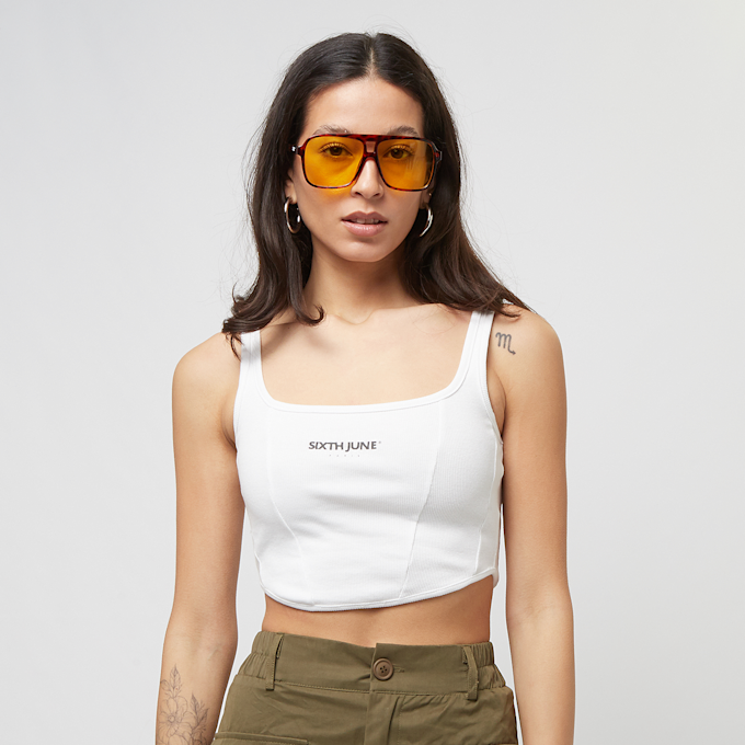 Sixth June Basics Crop Top weiß 31800 1