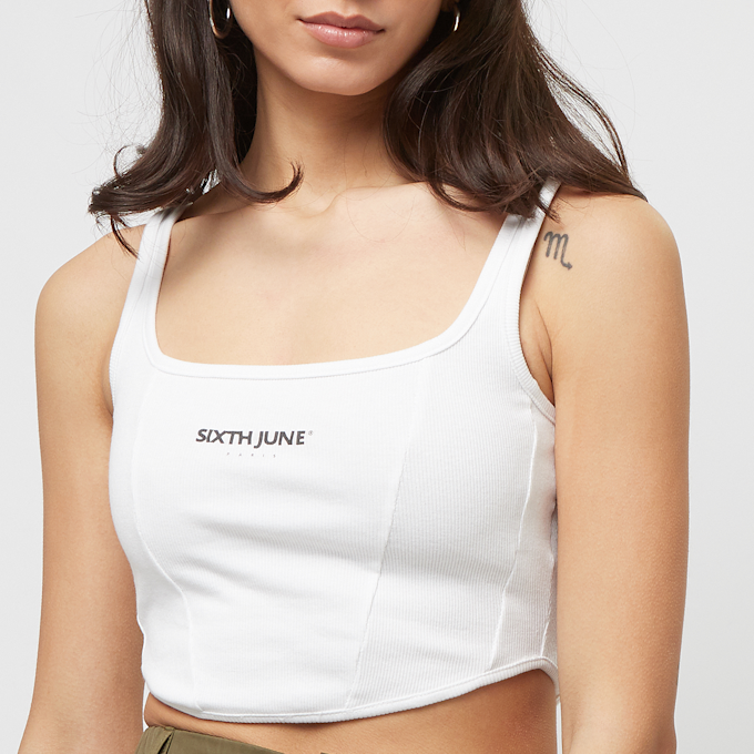 Sixth June Basics Crop Top weiß 31800 3