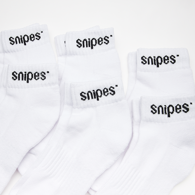 SNIPES 6 PACK - Small Logo Crew Socks blanco 31816 2