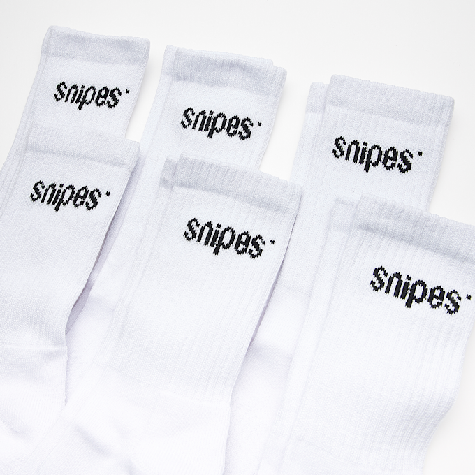 SNIPES 6 PACK - Small Logo Ankle Socken weiß 31817 2