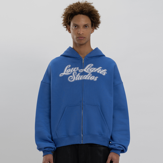 Low Lights Studios Shutter Zip Hoodie niebieski 32015 1
