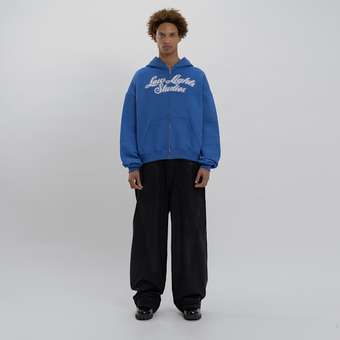 Low Lights Studios Shutter Zip Hoodie niebieski 32015 4