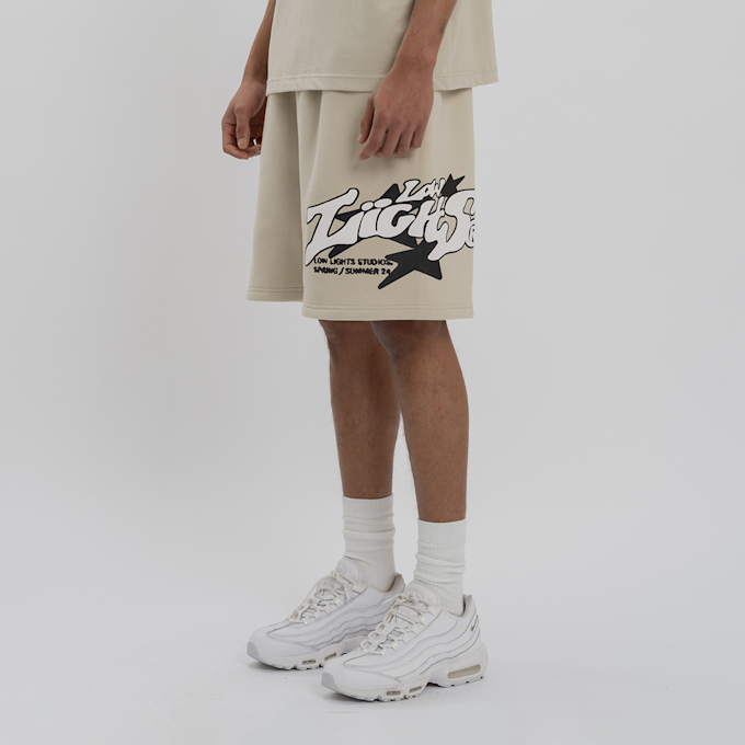 Low Lights Studios Astro Jogger Shorts beige 32018 1