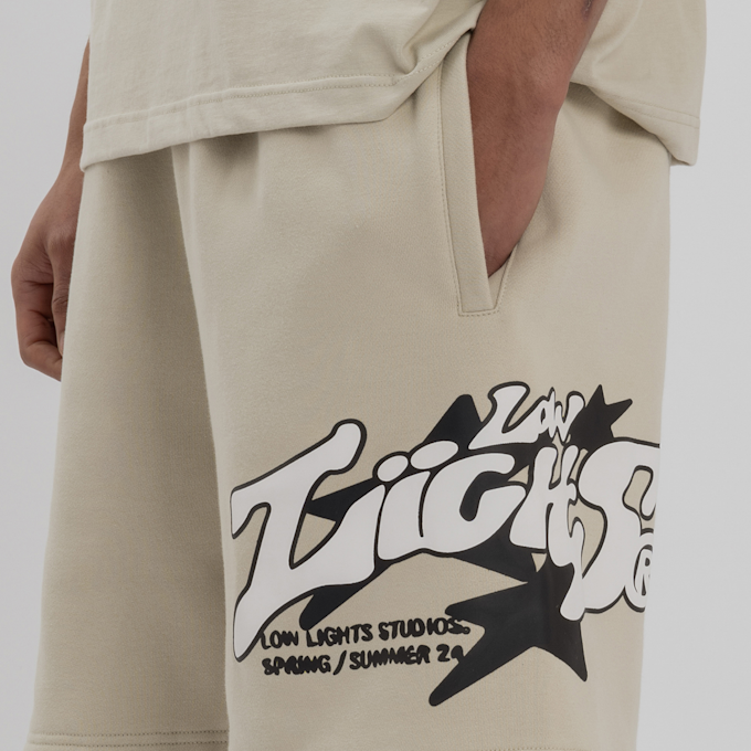 Low Lights Studios Astro Jogger Shorts beige 32018 3