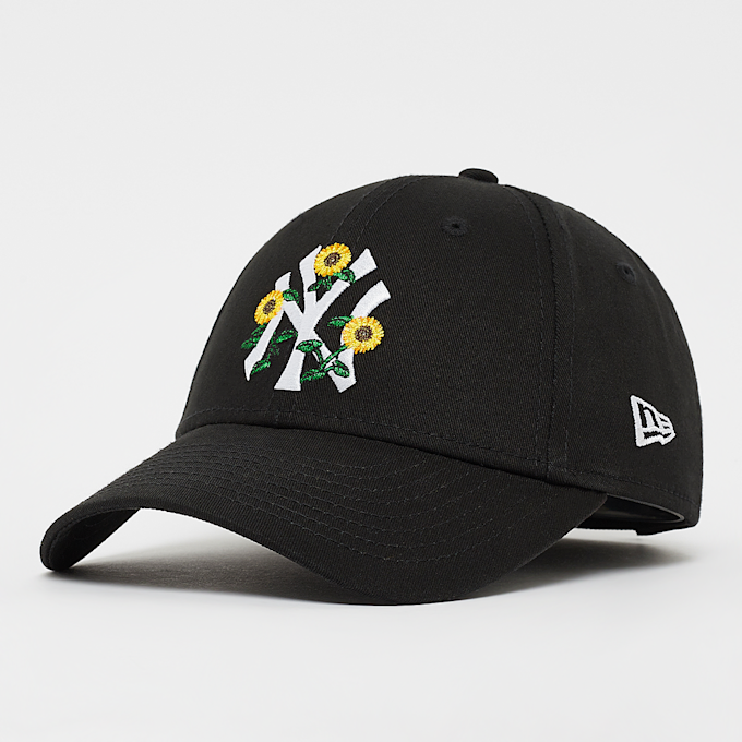 New Era 9Forty FEMALE FLORAL in MLB New York Yankees blk/whi nero 32101 1
