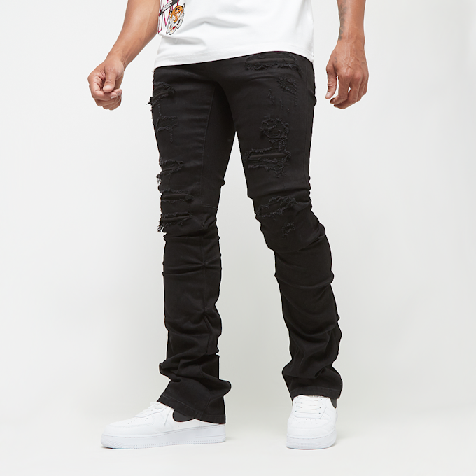 Smoke Rise Distressed Rip & Repair Jeans noir 32110 1