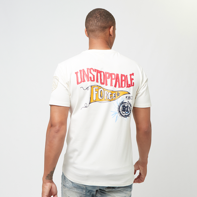 Smoke Rise VARSITY DOODLE T-SHIRT CHALK beige 32112 2