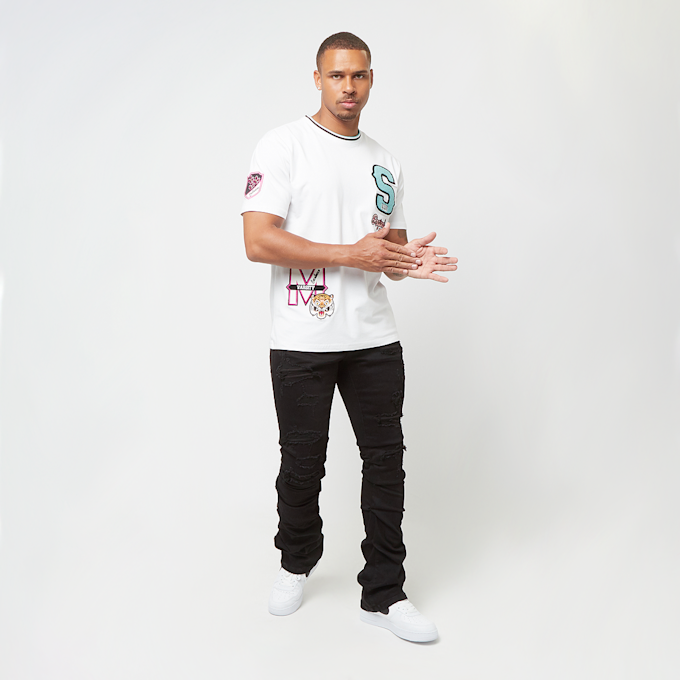 Smoke Rise Varsity Jacquard Resort T-Shirt branco 32114 4