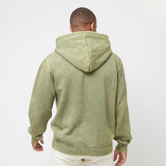 Smoke Rise Varsity Mineral Washed Fleece Hoody verde 32118 2