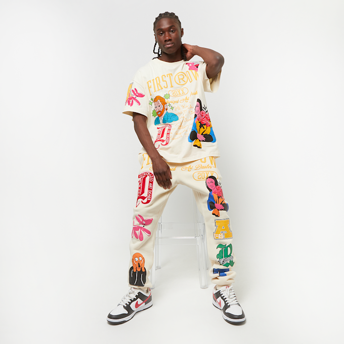 First Row Fleece Jogger w/puff. Embo & Patch bleu 32171 6