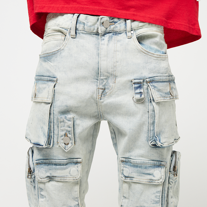 First Row Y2K Cargo Pants niebieski 32177 3
