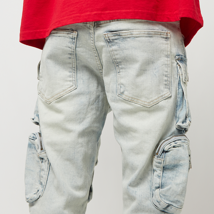 First Row Y2K Cargo Pants niebieski 32177 4