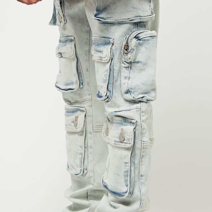 First Row Y2K Cargo Pants niebieski 32177 5