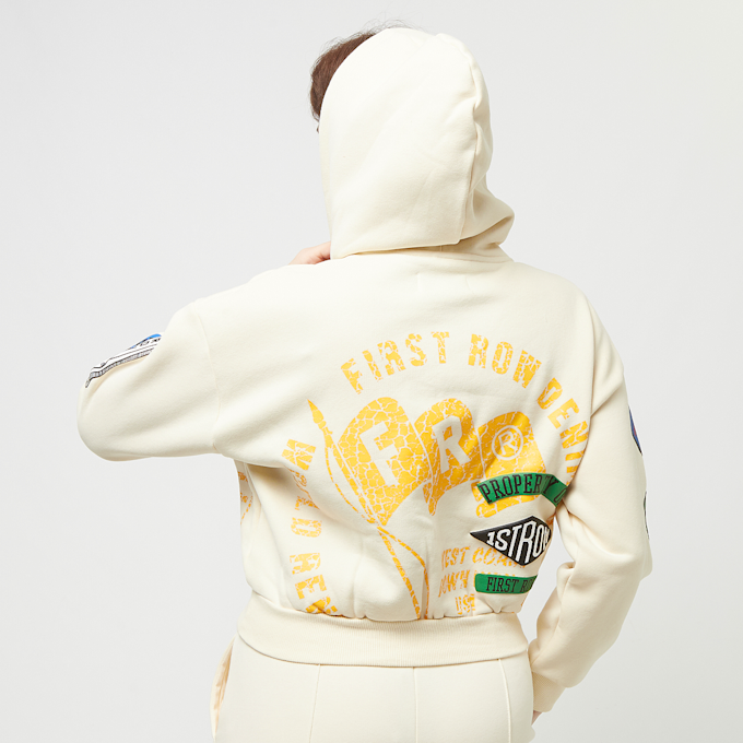 First Row Fleece Hoodie beige 32191 2