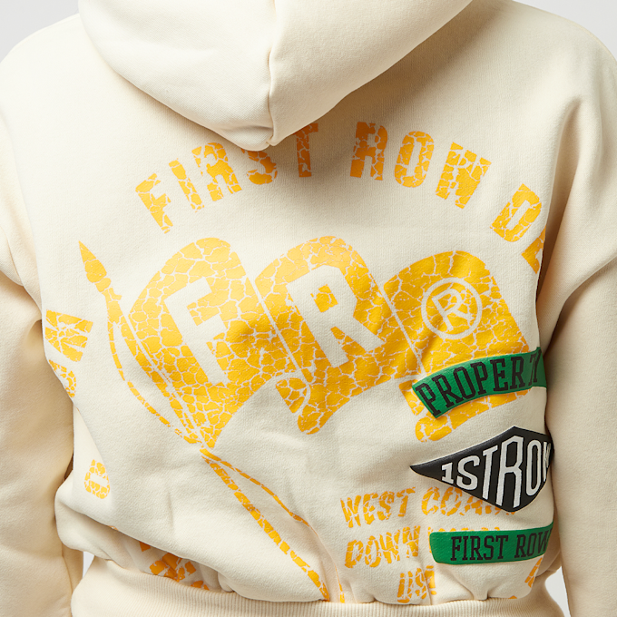 First Row Fleece Hoodie beige 32191 6